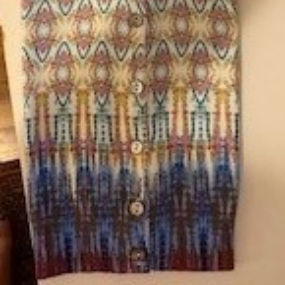Sundance 100% cotton cardigan sweater - multi color - Picture 4 of 5